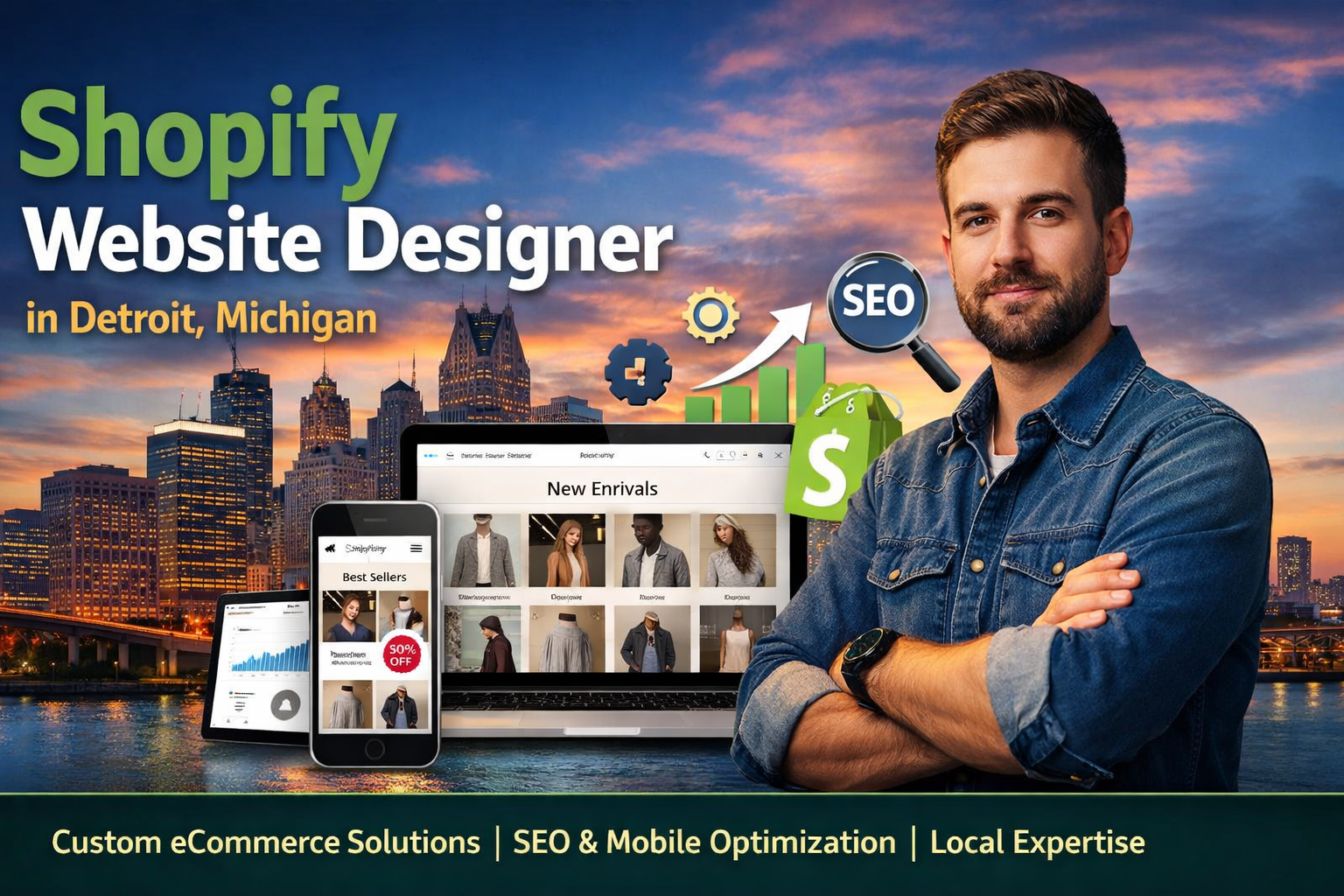 Shopify Website Design Service in Detroit, Michigan – Pro Designify